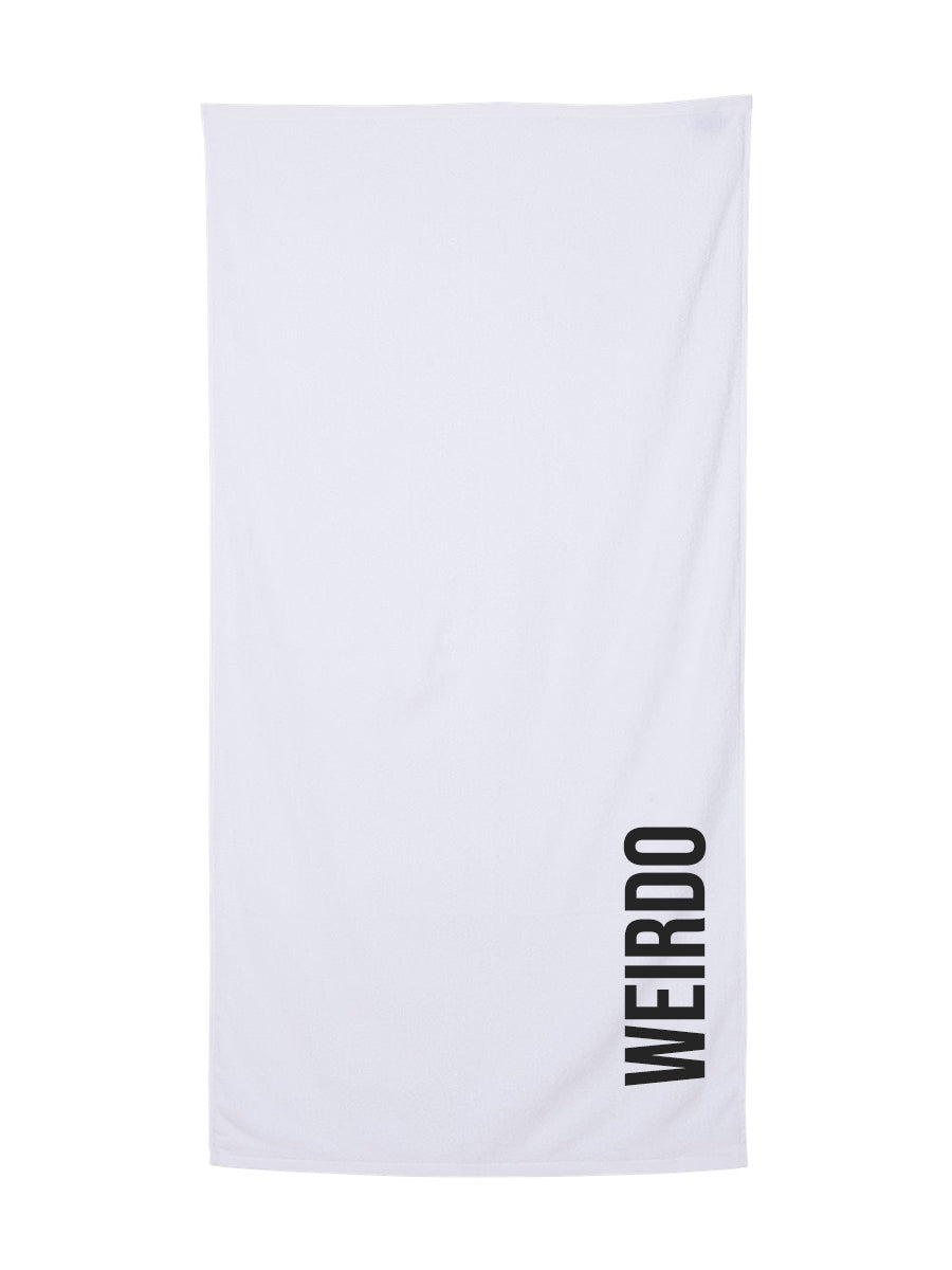 WEIRDO BEACH TOWEL TOWEL LULUSIMONSTUDIO WHITE One Size 